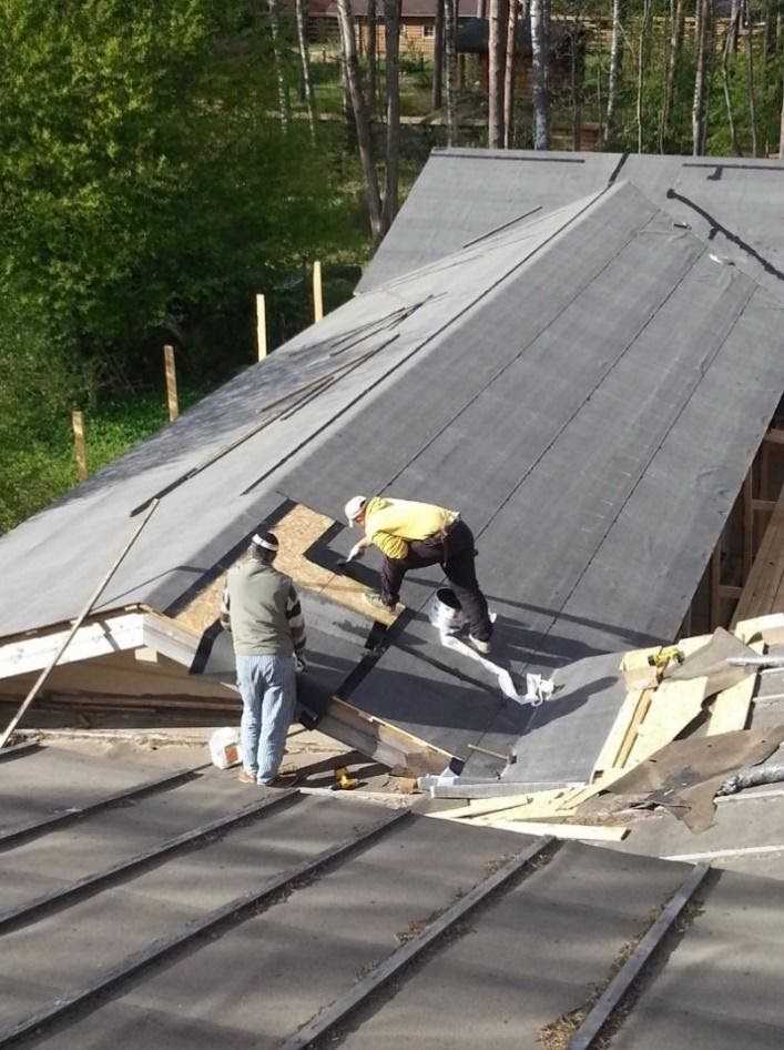 Покрыть крышу рубероидом цена