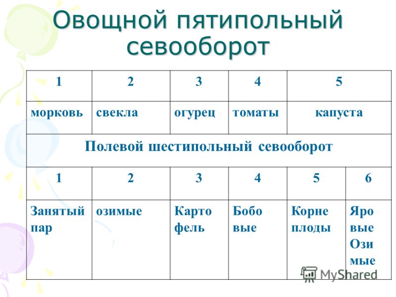 Составить схему севооборота и ротационную таблицу