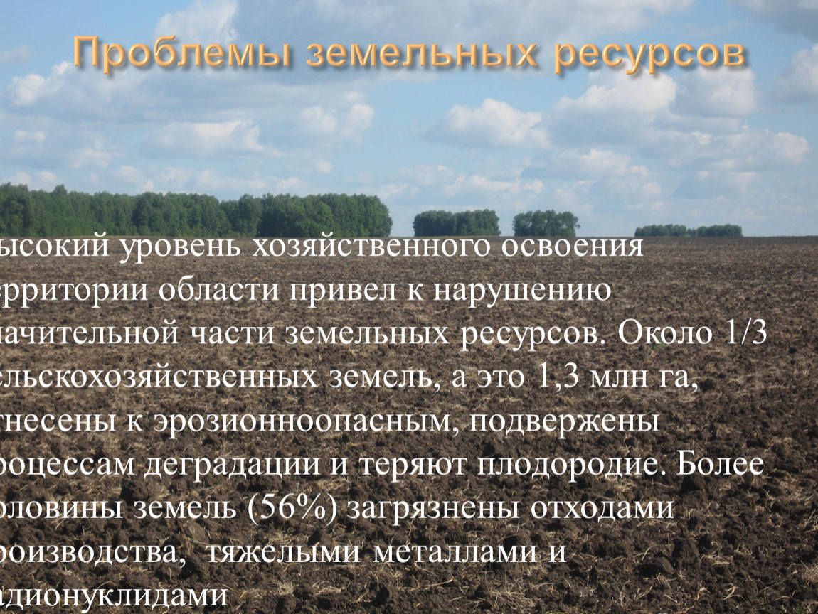 Проблемы земли в россии