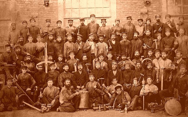 Работники козловских железнодорожных мастерских до 1917 года
